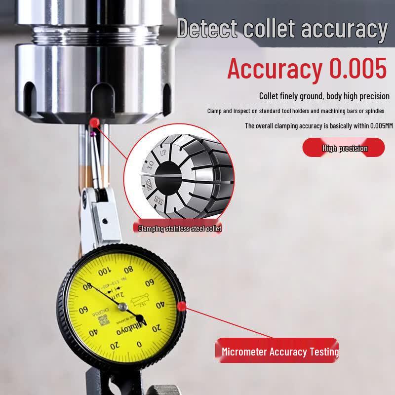 Aozuo High-Precision Stainless Steel CNC Collet Chuck