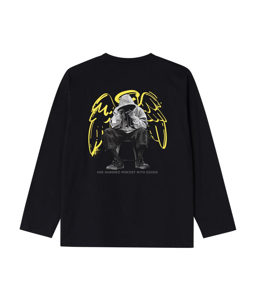 OHP Ohpxgoodd4 B Angel Basic Long Sleeve T-Shirt