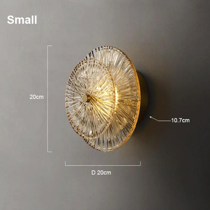 Modern Simple LED Glass Wall Lamp Living Room Background Wall Corridor Bedroom Bedside Decorative Lighting