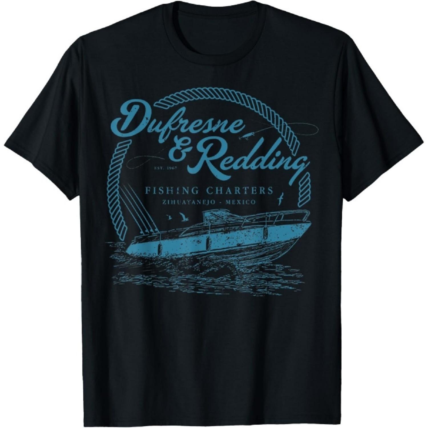 

Retro Vintage Dufresne And Redding Fishing Charters Lover T-Shirt1 XXXXXL різнокольоровий