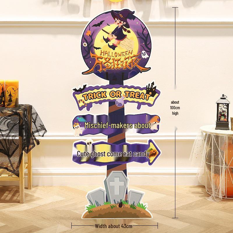 Halloween Pumpkin Lantern Board Standee for Outdoor/Kindergarten Decorations