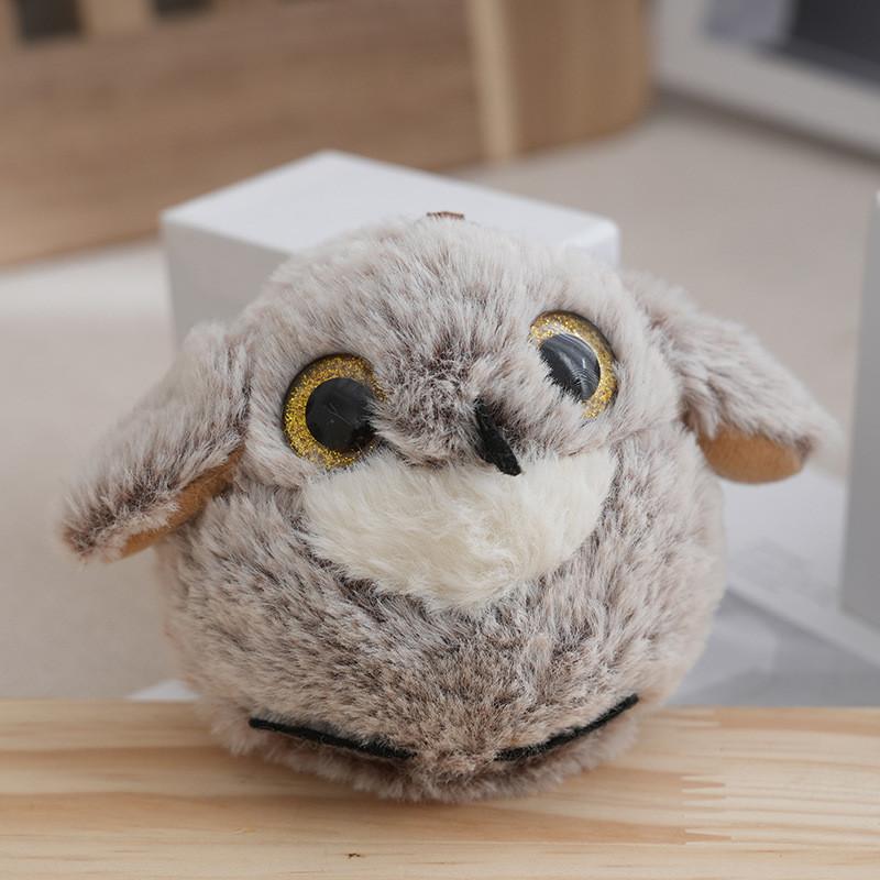 

Charming Realistic Plush Owl Stuffed Toy With Soft Pp Cotton Filling Perfect For Keychains And Bags Brown