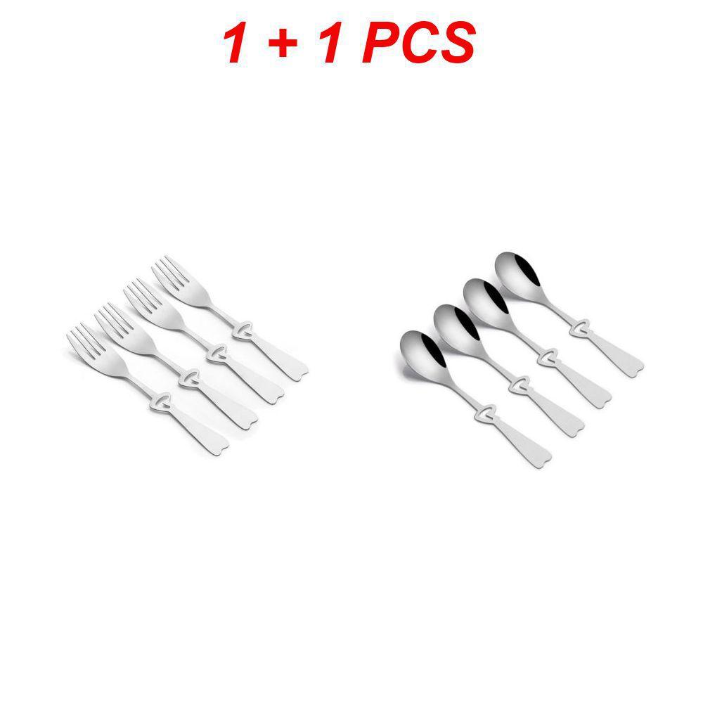 304 Stainless Steel Spoon Wrench Spoon Fork Creative Coffee Spoon Ice Cream Spoon Gift Tableware Set Family Camping Kitchen