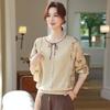 2026 Chiffon Sleeve Knit Top for Middle-Aged & Elderly Women