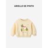 French Arielle De Pinto Girls' Fleece Sweatshirt Autumn and Winter New Baby Top Kidsren's Long-Sleeved T-Shirt