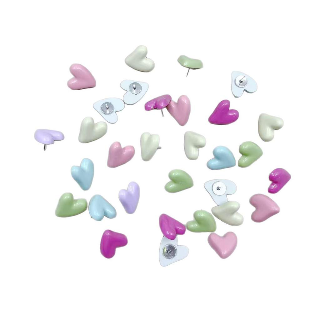 Irregular Heart Pushpins for Felt Board Photo Wall Decoration