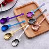 7 szt. Łyżeczki do kawy ze stali nierdzewnej w kształcie gitary Kreatywna łyżeczka do herbaty mlecznej Deserowa łyżeczka ślubna Dziecięce akcesoria do kawy Sztućce