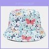 Flower Pattern Doublesided Fisherman Hat With Sun Protection For Outdoor Activities
