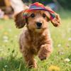 Dog Baseball Cap Summer Pet Beach Visor Hat with Ear Holes Adjustable Outdoor Sunbonnet Outfit for Small Medium Dogs Cats
