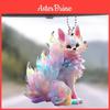 Charming Colorful Fox Acrylic Car Interior Mirror Decor Keychain And Backpack Charm