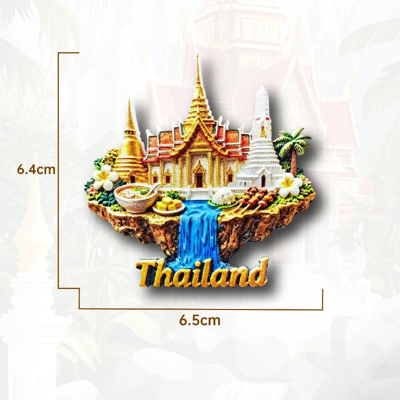 Asia Thailand Bangkok Elephant 3D Resin Fridge Magnets Decoration Articles Handicraft Magnetic Refrigerator Collection Gift