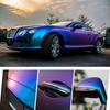 30*100 cm Auto Blau zu Lila Perle Chamäleon Vinyl Wrap Film Chamäleon Auto Aufkleber Automobile Motorrad Auto Styling decaration
