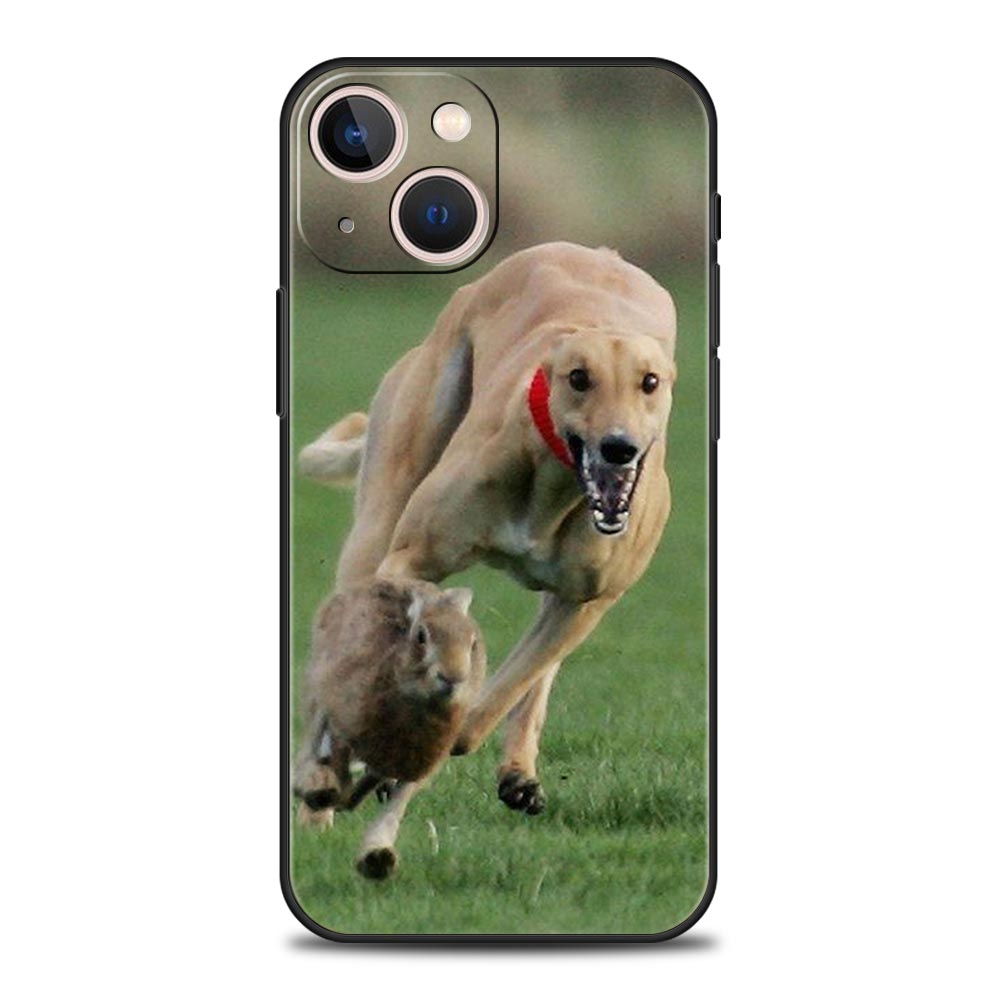 Galgo Greyhound Dog Phone Case For iPhone 17 16 15 Pro Max 11 12 13 14 7 8 Plus SE 2020 X XR XS Cover Soft Black