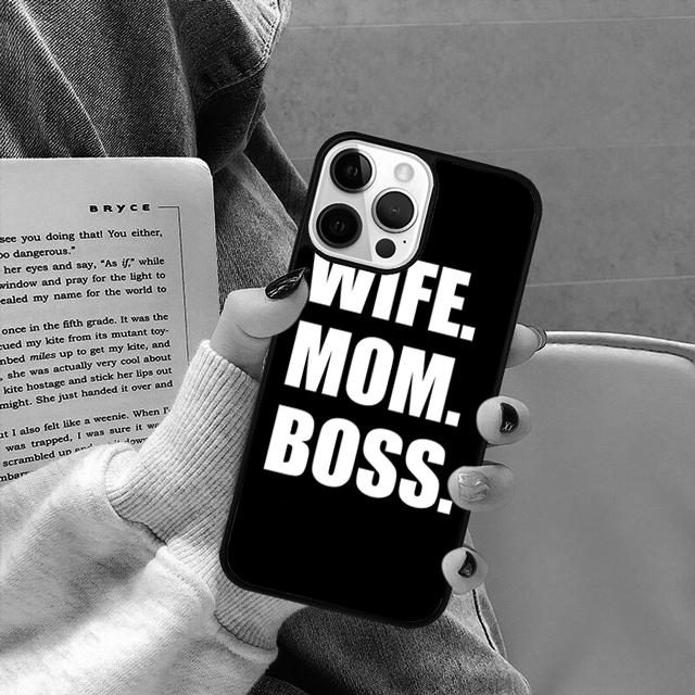 Wife Mom Boss funny Phone Case Cover for iPhone 17 Air 16 16e 15 13 14 11 12 Pro Max Plus coque fundas Shell
