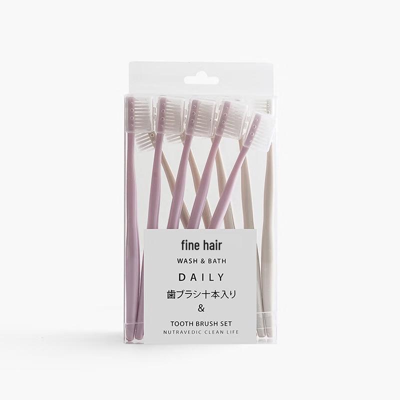 Chenke Soft Bristle Adult Toothbrushes, 10-Pack