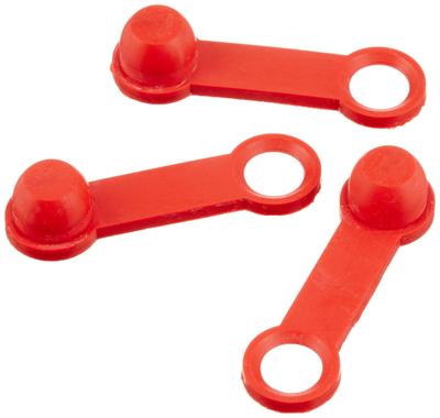 Kijima ZBL-ZN010012 Motorcycle Parts Bleeder Dust Cap, BLAZE, Red, 3 Pieces