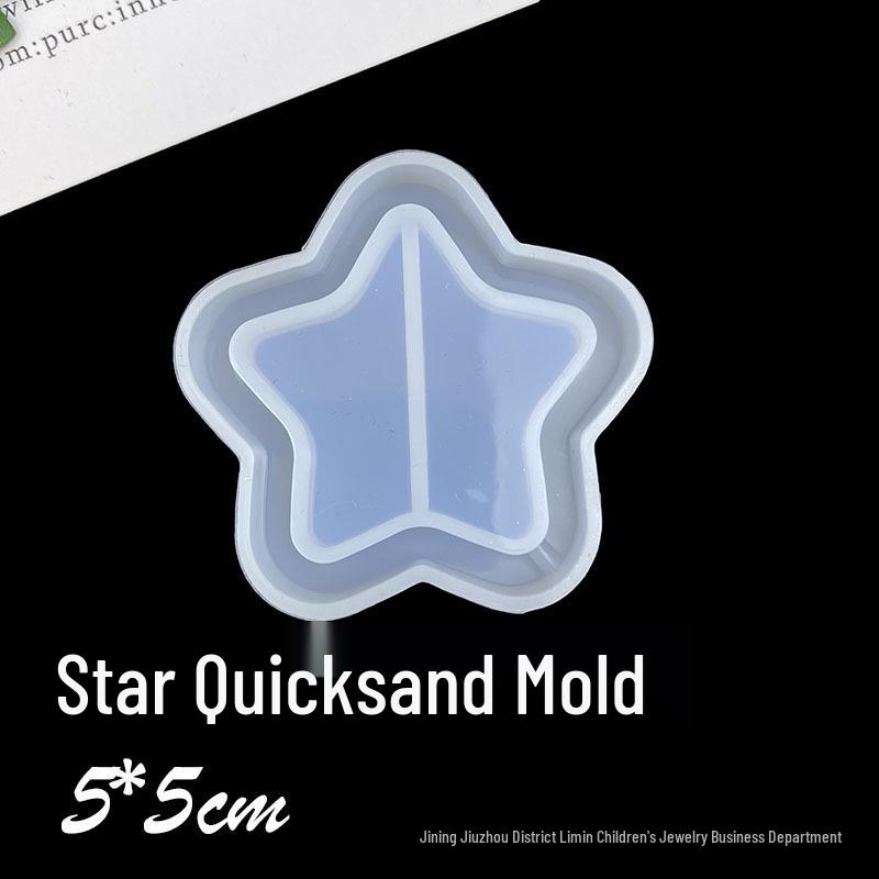 DIY Cat Paw & Heart Keychain Molds - UV Resin Quicksand Jewelry Kit