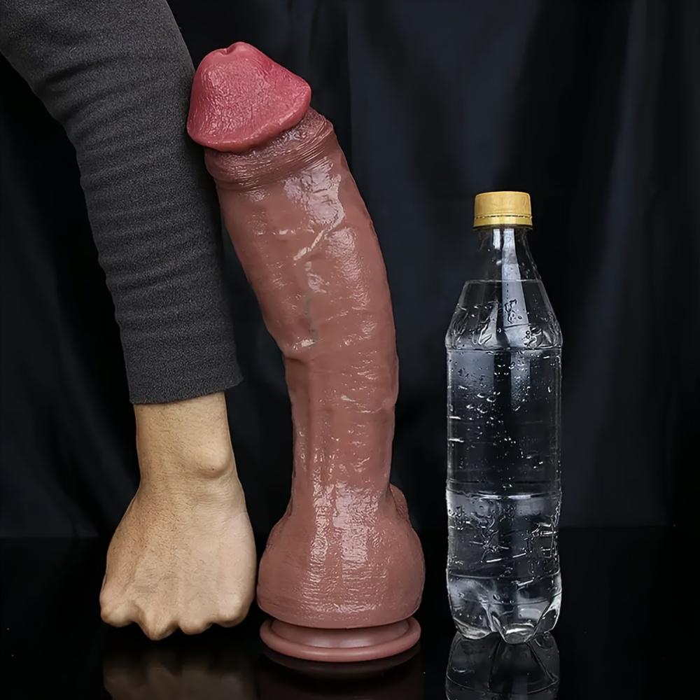 Realistic Huge 18+ Dildos For Women-Anal Vaginal G-spot Stimulation Penis Adult Sex Toys With Real Skin Testicles-Big Glans Adult Sex Toys For Women