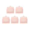 5pcs Portable Makeup Puff Holder Case Set Fashionable Powder Puff Storage Box for Stud Earrings Beads
