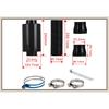 LZONE - Air Intake With Fan or Without Fan Universal Racing Carbon Fiber Cold Feed Induction Kit Air Intake Kit Air Filter Box