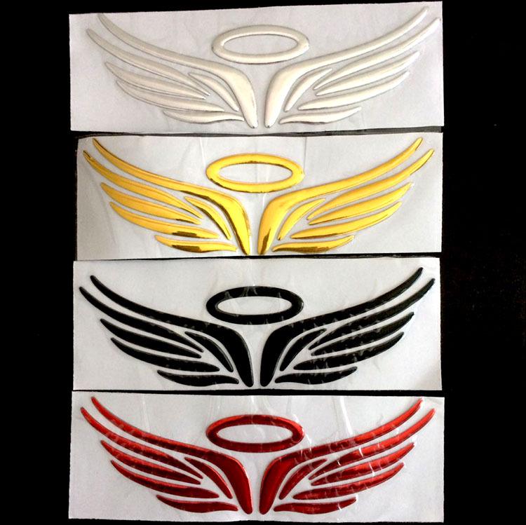 3D Angel Wings Car Emblem Sticker - Stereoscopic Car Decal for Decoration