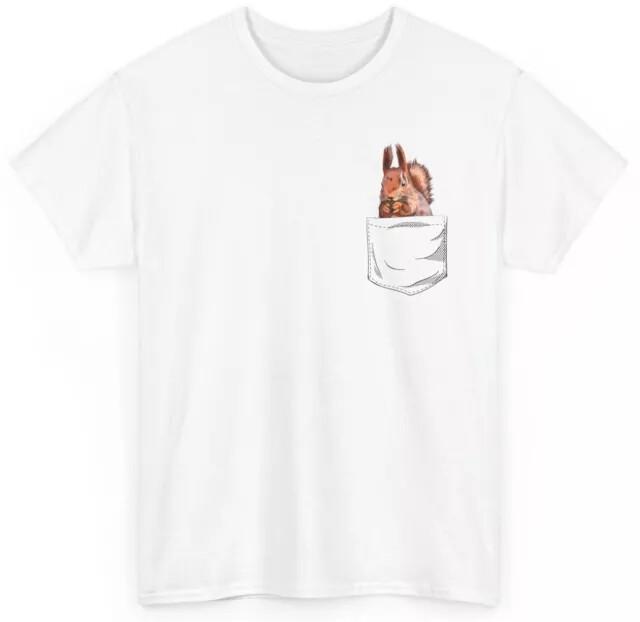 

Squirrel Shirt Squirrel Pocket Animals Rodents Lovers Women Men Funny Shirt Unisex T-Shirt XXL