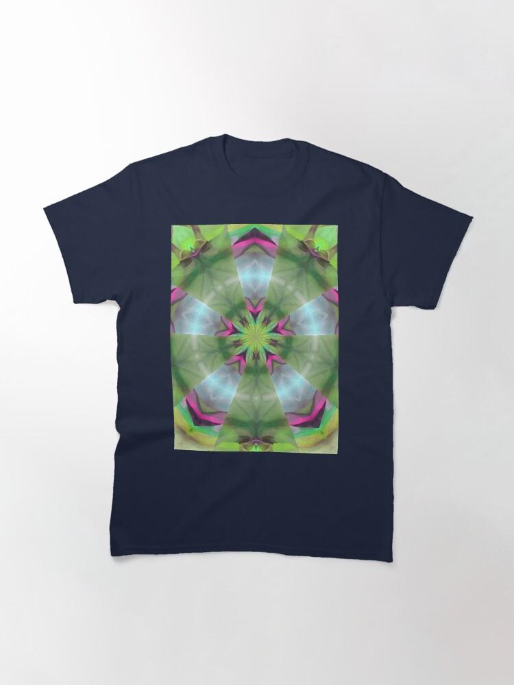 Pentangle Pastel Shades Multicolored Kaleidoscope Pentangle Pattern 4 Classic T-Shirt
