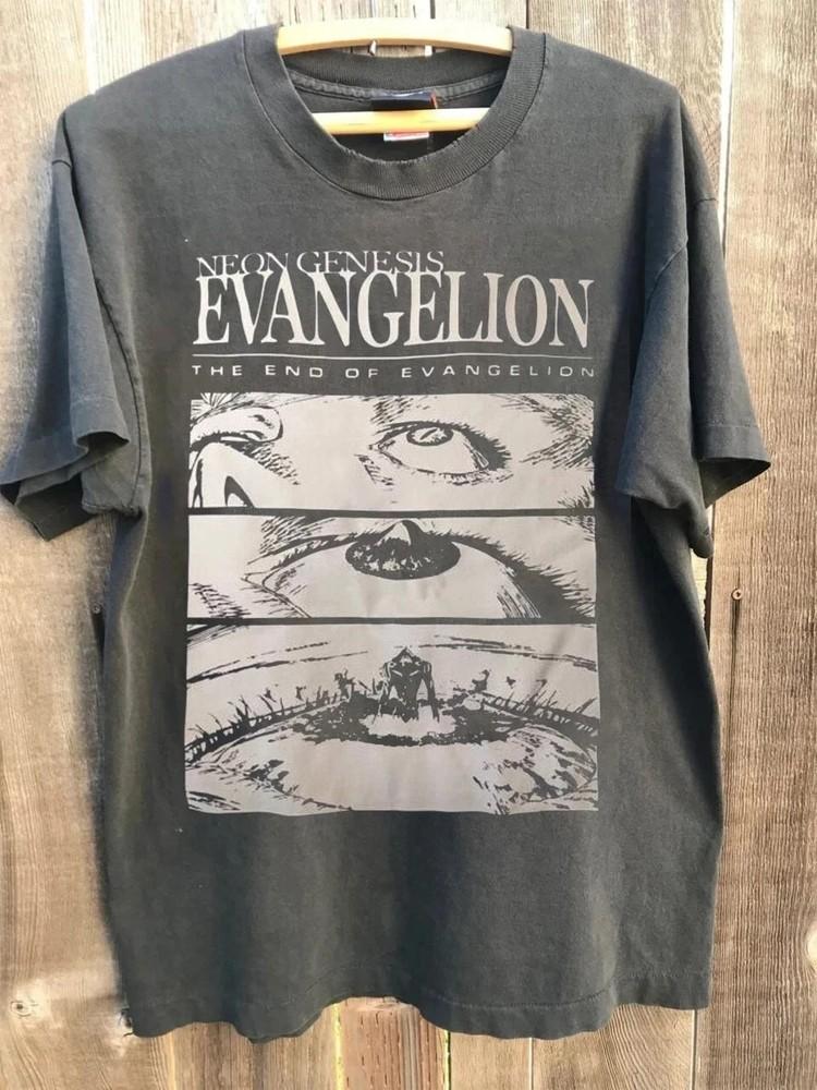 End of Evangelion Shirt , Neon Genesis Anime Shirt Reprint