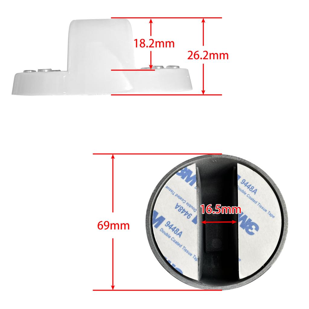 JLMFC Rare Handmade Jimny Gasoline Fuel Spout Cap Fuel Cap Cover (White)