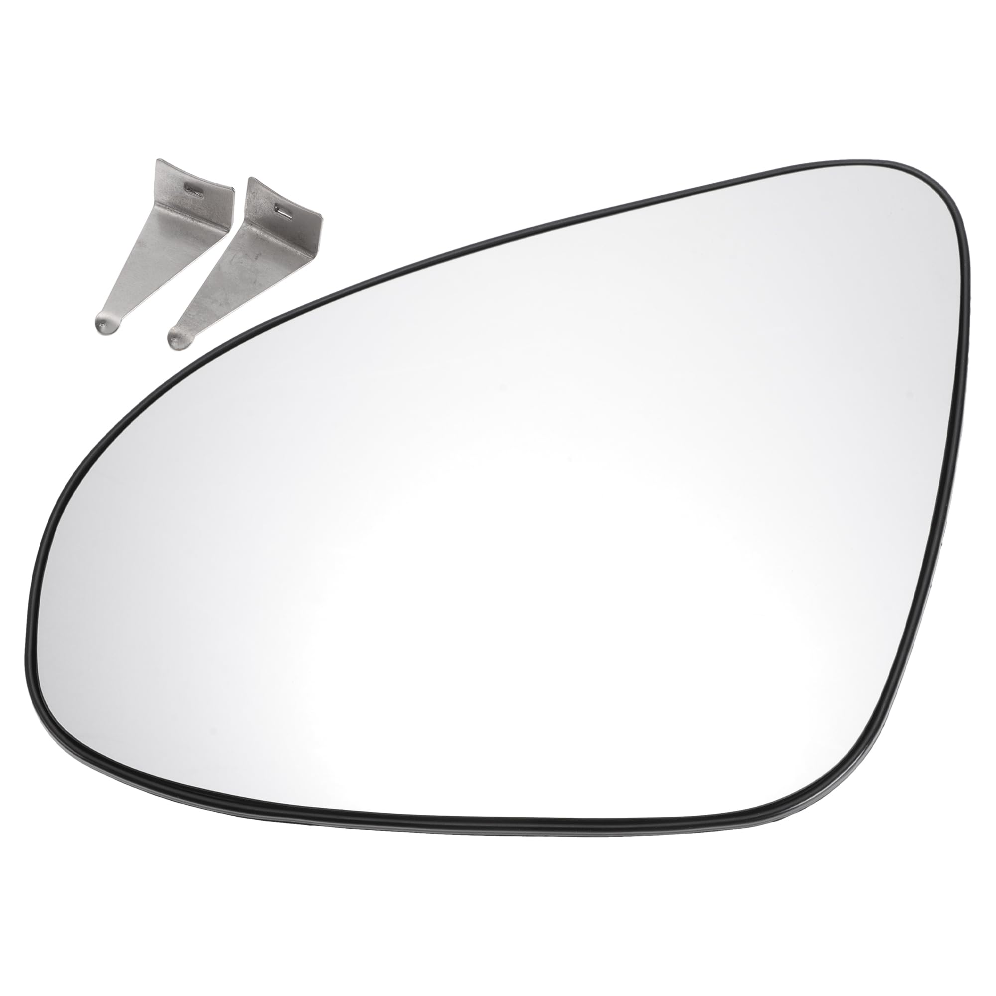 

HEROFFIX Mirror Glass Replacement for Toyota Yaris Left Driver Side with Back Real Glass Plastic 1-Piece 2012-2017, Plate, No. 879090D580,