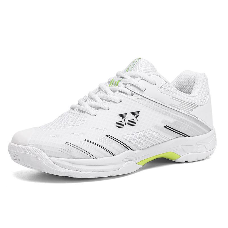 Men's Breathable Rotary Buckle Sports Shoes - Lightweight Casual Badminton and Tennis Trainers