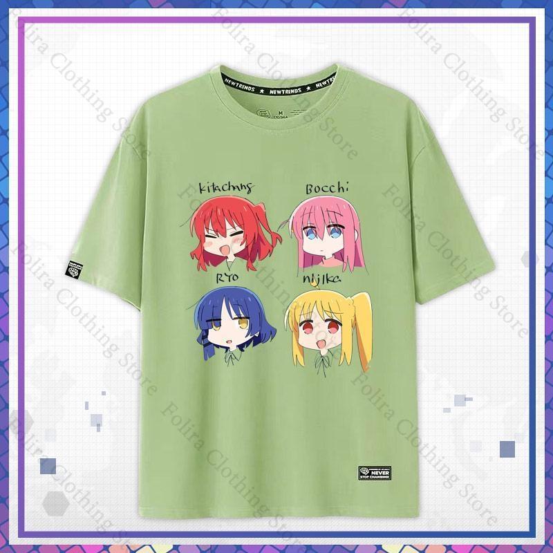 

Anime BOCCHI THE ROCK Kawaii Print Tshirt Unisex Tops Summer Short Sleeve Tee Unisex Womens Clothing Casual Tshirts Gift 2XL