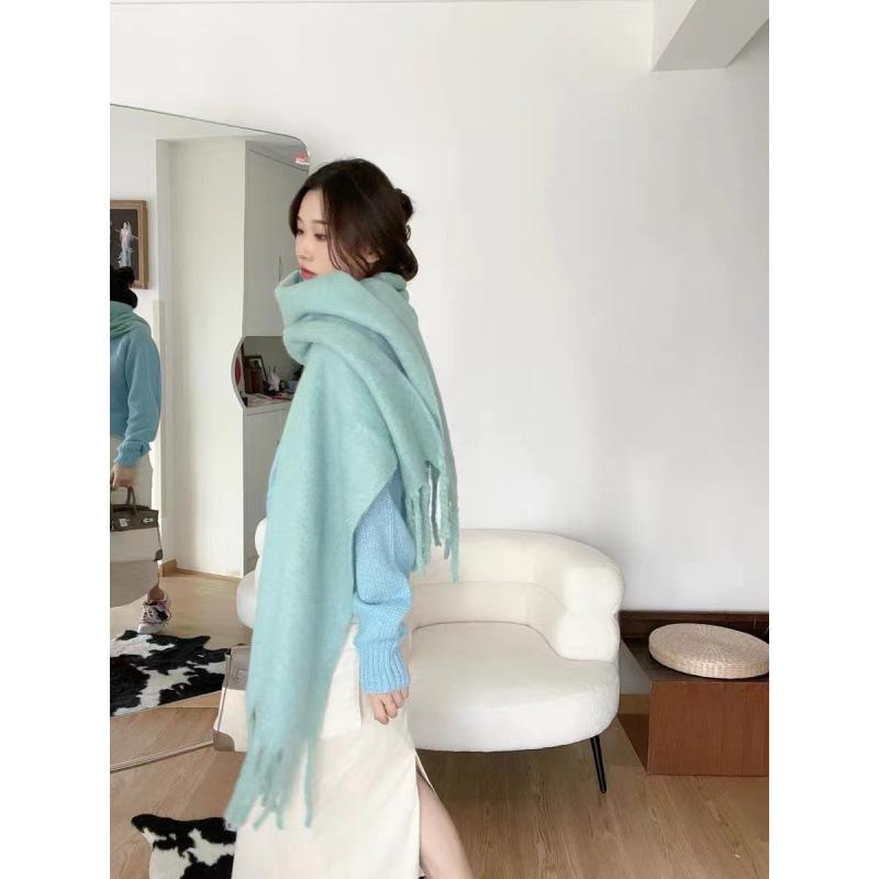 Scarf Women's Winter With Classic Plaid Thicken Student Long Shawl Lovers Neck Thicken to Keep Warm