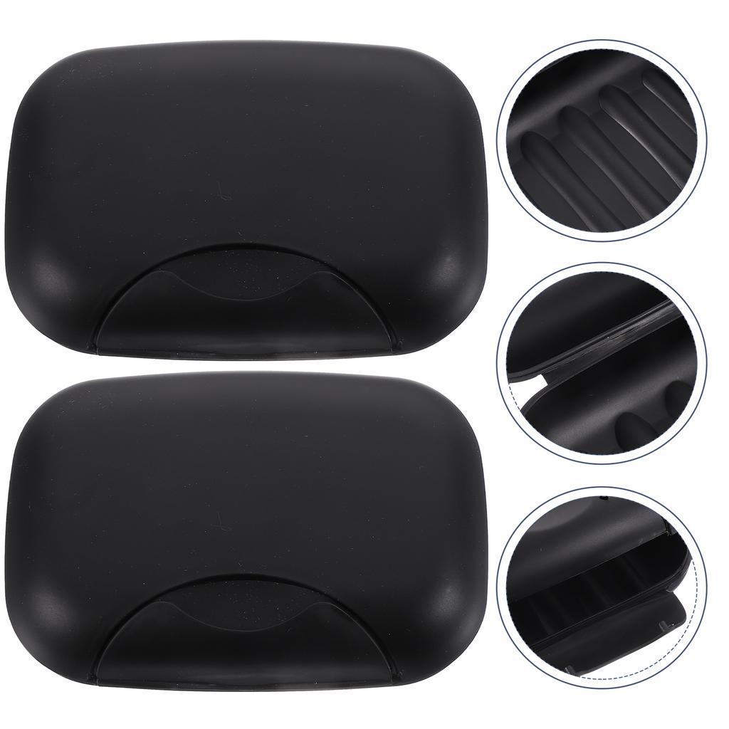 2Pcs Waterproof Soap Box Portable Sealing Soap Dish Holder Travel Soap Basket Container Storage Household Merchandises