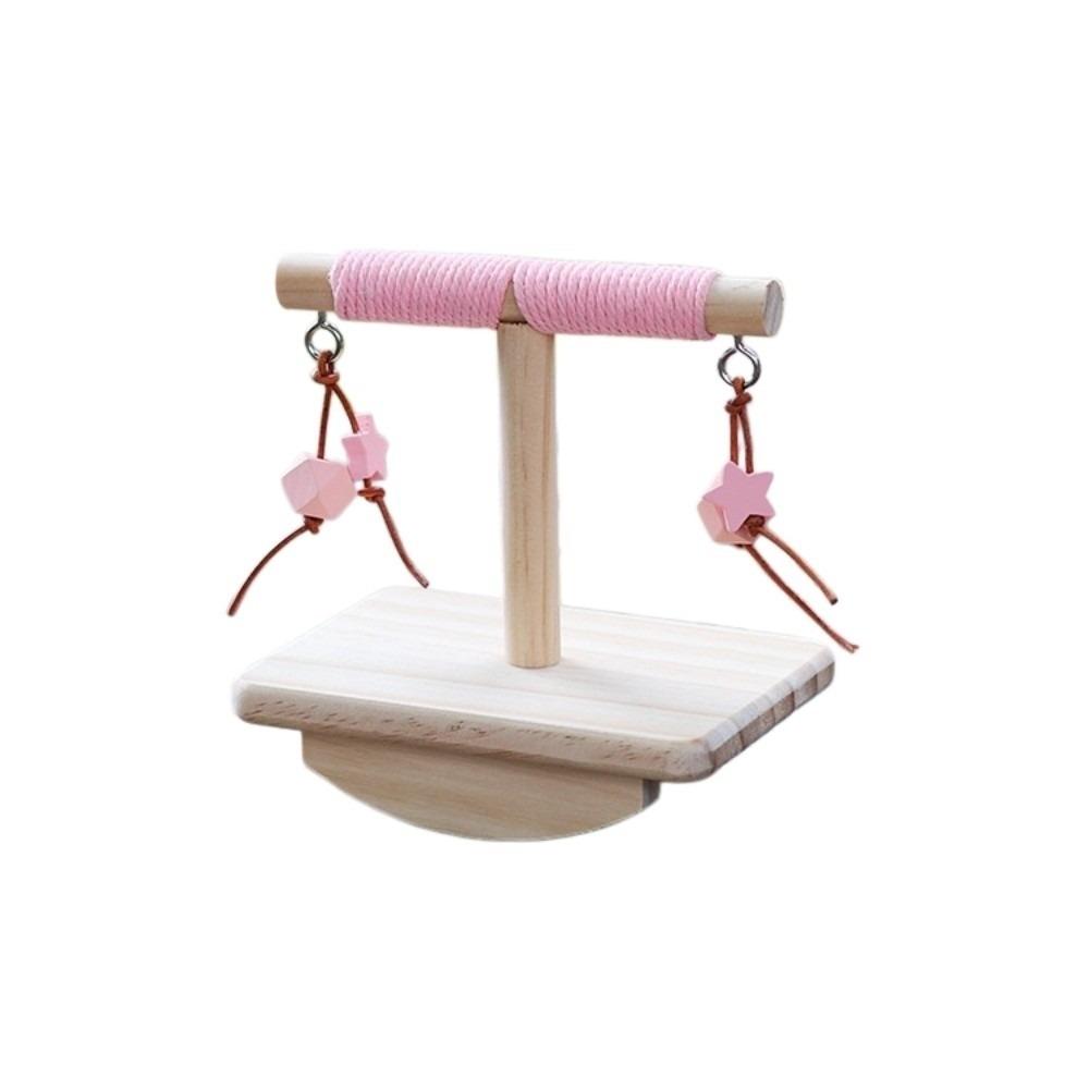 Bite-resistant Parrot Perch Stand Wear-resistant Parakeet Teeterboard  Cage Accessory