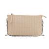 Small Grass Weaving Shoulder Bag With Zipper For Daily Casual Fashion