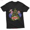 80S Vintage Christmas Funny Horror Movie T Shirt Vintage Washed Soft Breathable Stretched Versatile Designer Clothes Fashion