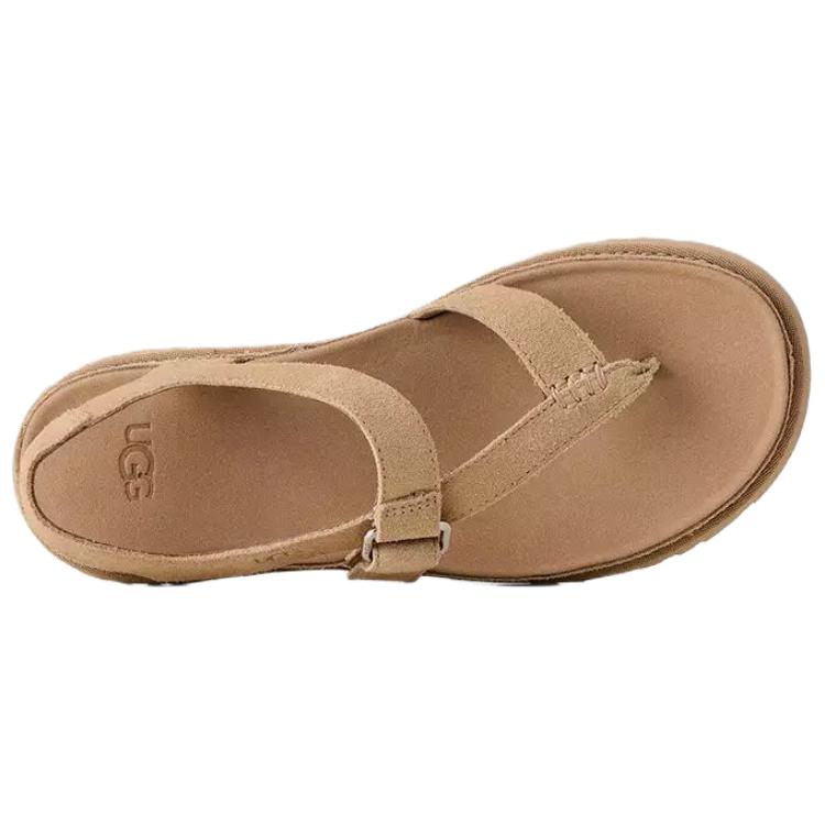 UGG GoldenGaze Suede Minimalist Fashion One Strap Sandals Women's Sand 1175134-SAN