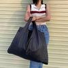 Women Large Capacity Folding Shopping Bag Big Size Portable Grocery Organizer Reusable Nylon Shoulder Handbags Tote Bag