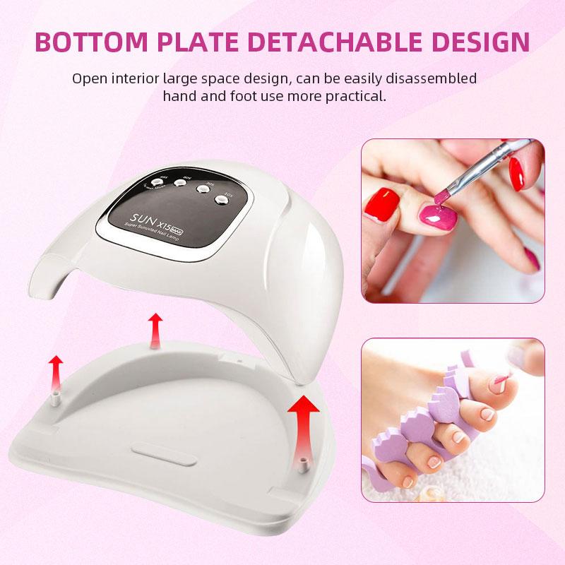 300W SUN X15 MAX UV LED Nail Lamp For Fast Drying Gel Polish Dryer Manicure Machine With Auto Sensor 66Leds UV Light Nail Lamp