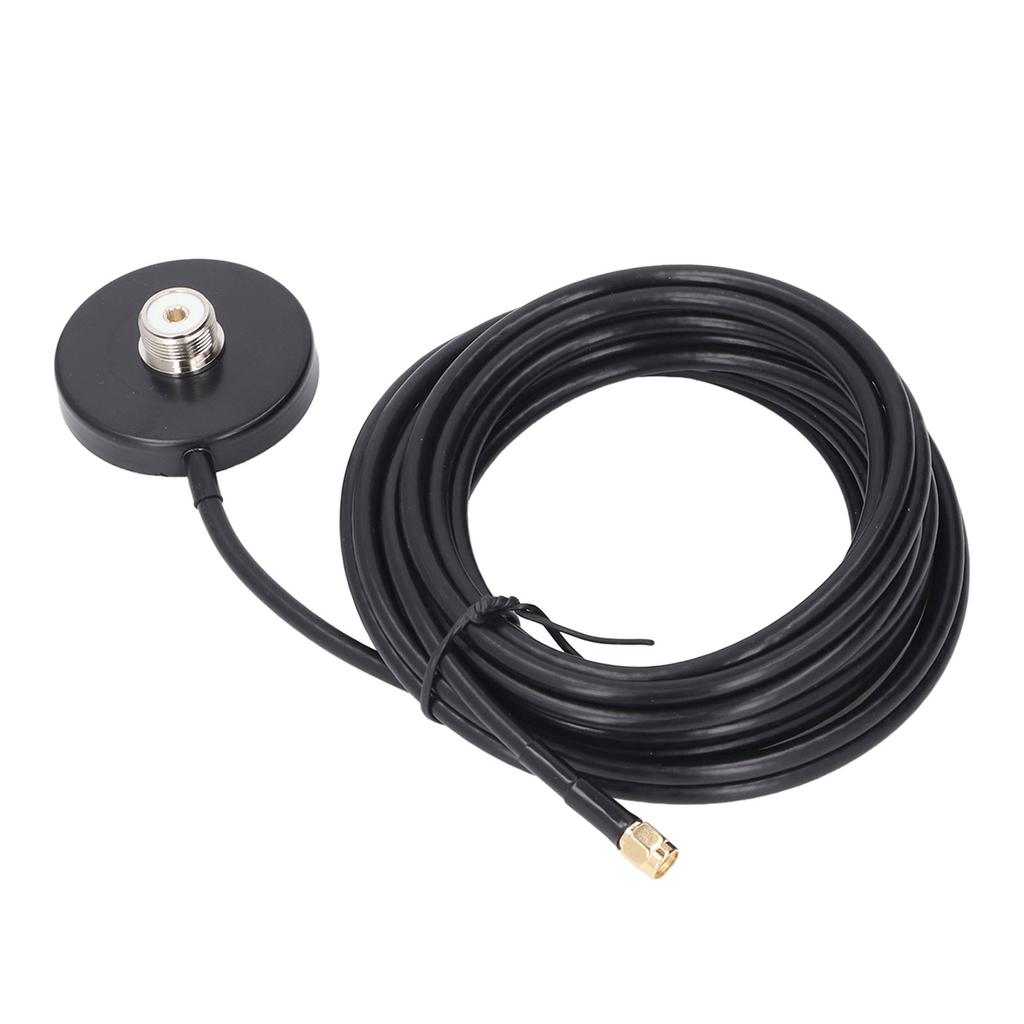 Magnetic Antennae Base Water Resistant Car Radio Antennae Magnet Mount with 5M RG58 Cable SMA Male to PL 259 SO 239 UHF