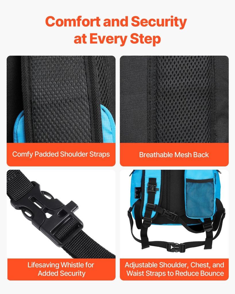 Hydration Pack Backpack 2L TPU Water Bladder Biking Hiking Running Camping