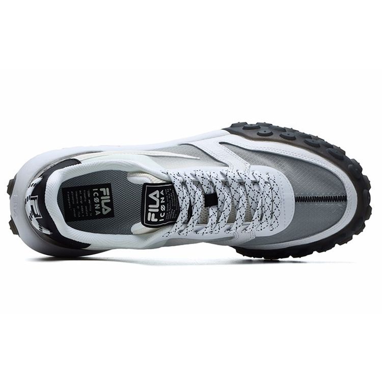 Fila Gara Fabric Top Layer Cowhide TPU Leather Two-Layer Suede Sports Shock Absorbing Wear-Resistant Breathable Low-Top Dad Shoes F12M124140FCW