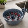 Küchen-Vorbereitungsschale Keramik Wirbel Beeren-Siebschale, Automatisches Drehen Waschen Obst Spülschale, Station Schnelle Entwässerung für Lagerung von frischem Obst Und