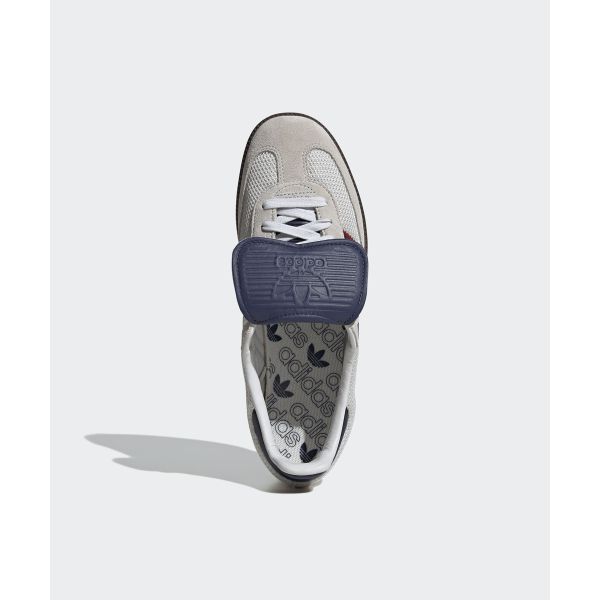 adidas Samba LT Branco Cristal Azul Escuro Tênis Unissex Goma-5 IE9169
