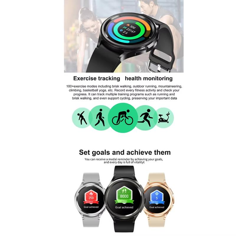 2025 Nuevo Reloj6 Clásico Smartwatch Hombres GPS NFC Deportes Fitness Salud Femenina Frecuencia Cardíaca Impermeable Llamada Bluetooth Reloj Inteligente