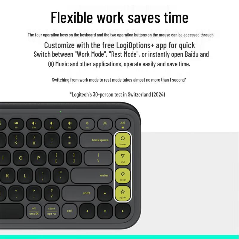 Logitech POP ICON KEYS Wireless Keyboard & Mouse Combo