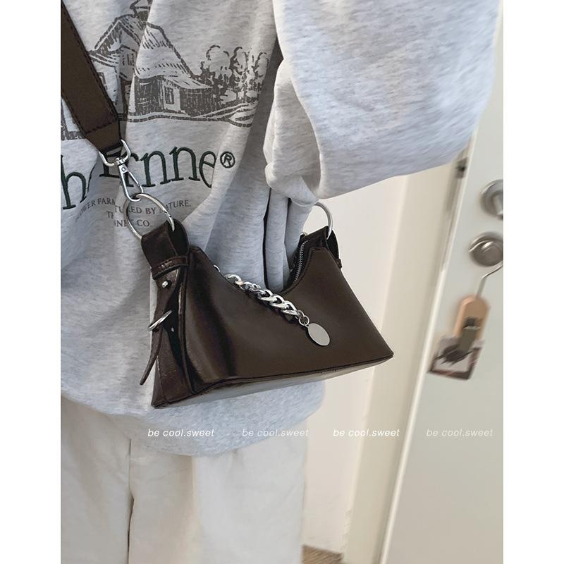 French Niche Premium Chain Bag Women's 2025 New Women's Small Square Bag Trendy One-shoulder Messenger Bag One Piece Delivery