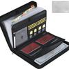 Waterproof Fireproof Document Bag & Foldable Accordion File Organizer with Large Capacity and Portable Storage