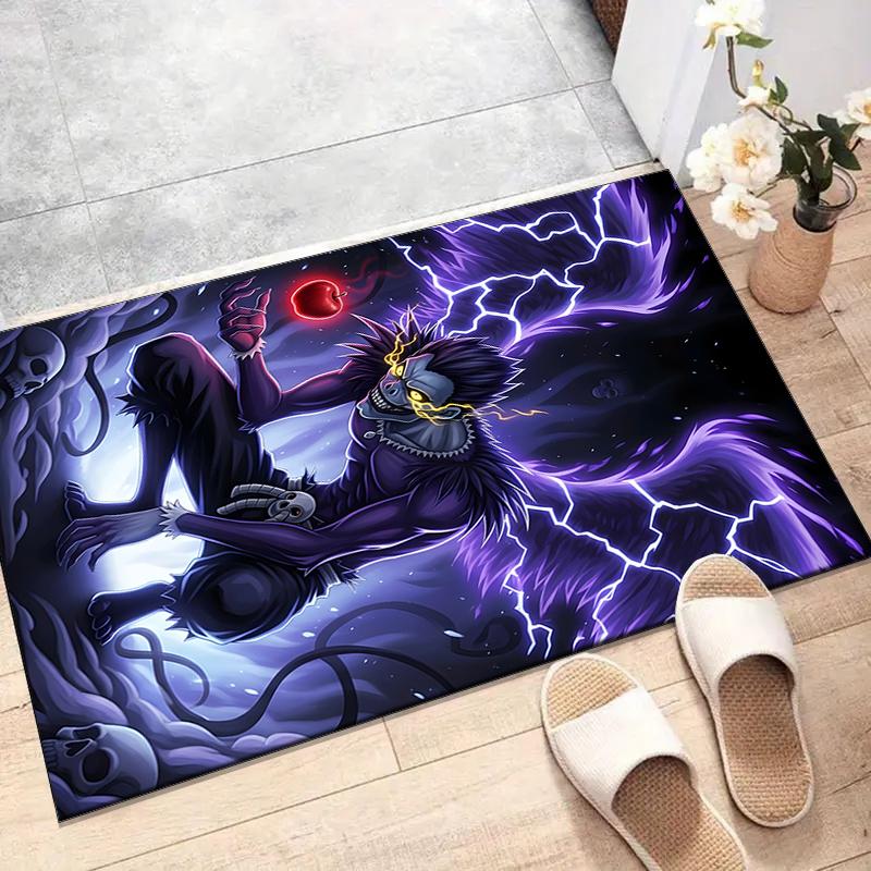 D-Death Note2Printed Area Rug Carpet for Bedroom Living Room Home Decor Rugs Mat Non Slip Mat Rug for Bedside